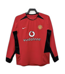Maglia Manchester United 02/04 I Home - Versione Retrò Manica Lunga