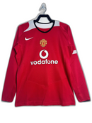 Maglia Manchester United 05/06 I Home - Versione Retrò Manica Lunga