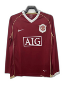 Maglia Manchester United 06/07 I Home - Versione Retrò Manica Lunga
