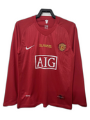 Maglia Manchester United 07/08 I Home - Versione Retrò Manica Lunga
