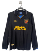 Maglia Manchester United 93/94 Nero - Versione Retrò Manica Lunga