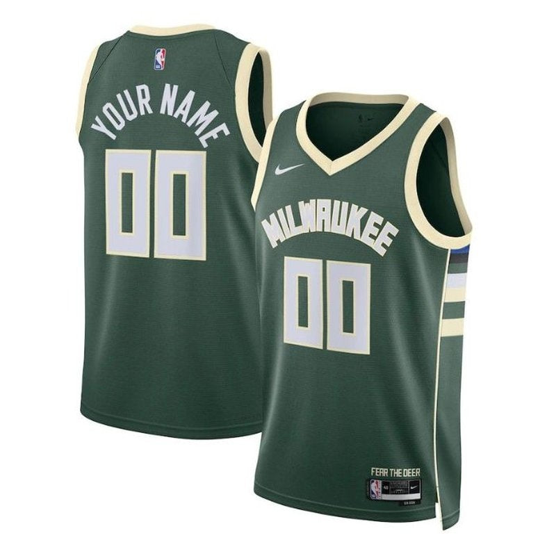 Maglia NBA - Milwaukee Bucks - 2023 Hunter Verde - Edizione Icona