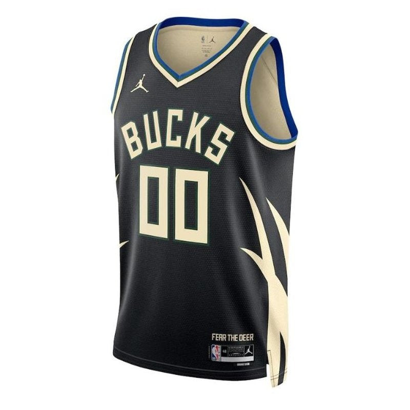Maglia NBA - Milwaukee Bucks - 2023 - Edizione di Impatto - Nero