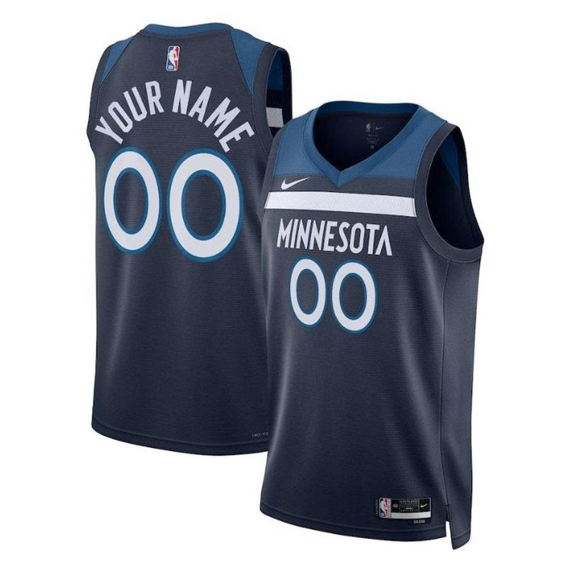 Maglia NBA - Minnesota Timberwolves - 2023 Blu Marino - Edizione Icona