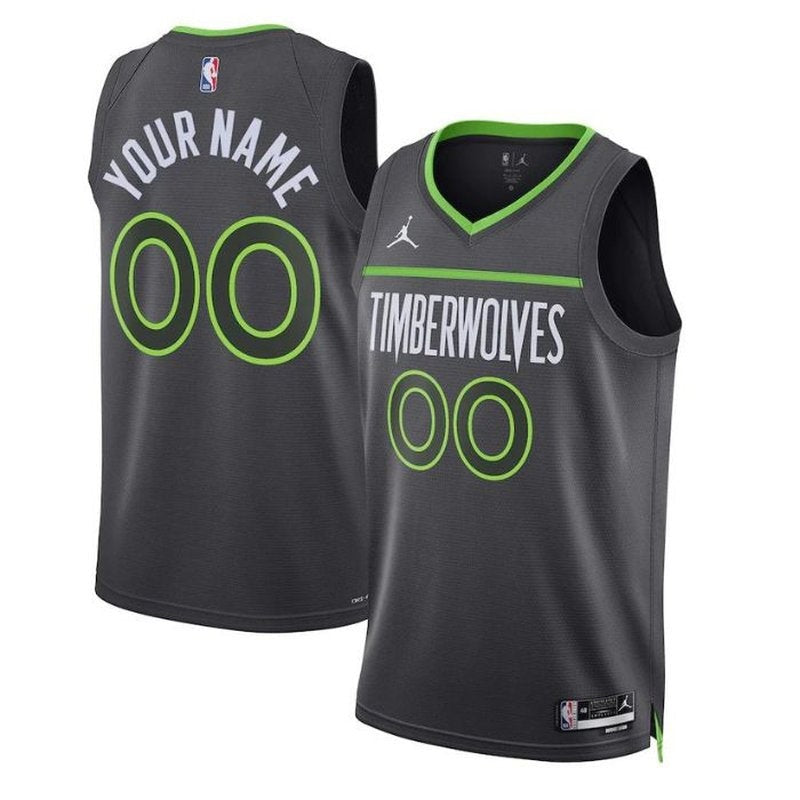 Maglia NBA - Minnesota Timberwolves - 2023 - Edizione di Impatto - Nero