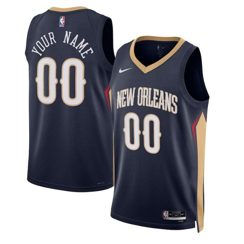 Maglia NBA - New Orleans Pelicans - 2023 Blu Marino - Edizione Icona