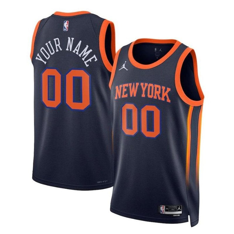 Maglia NBA - New York Knicks - 2023 - Edizione di Impatto - Blu Marino