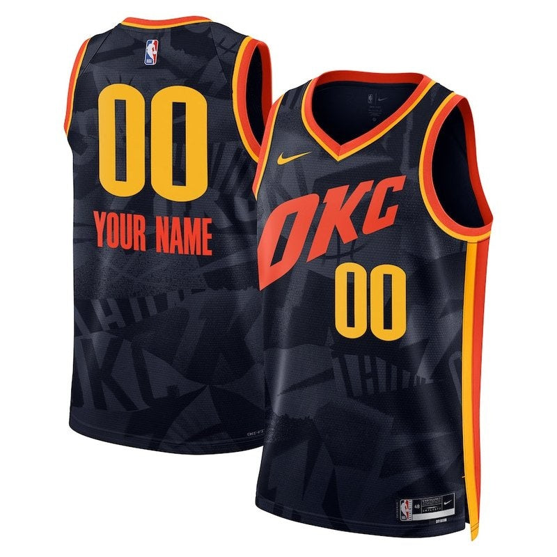 Maglia NBA - Oklahoma City Thunder - 23/24 - Blu Marino - Edizione Città