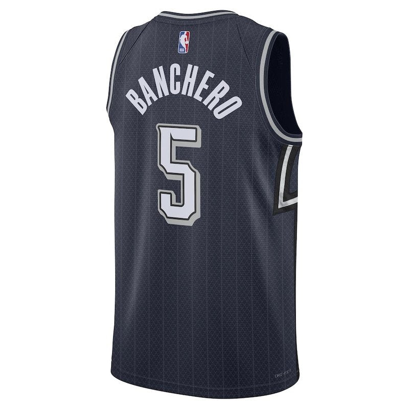 Maglia NBA Paolo Banchero - Orlando Magic - 23/24 - Blu Marino - Edizione Città