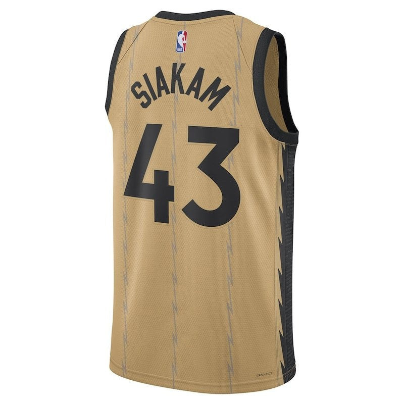Maglia NBA Pascal Siakam - Toronto Raptors - 23/24 - Oro - Edizione Città