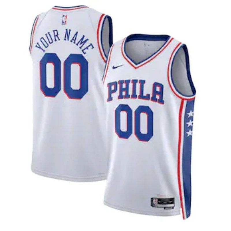 Maglia NBA - Philadelphia 76ers - 2023 Bianco - Edizione Associazione
