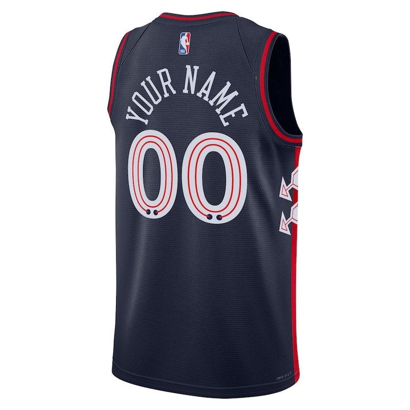 Maglia NBA - Philadelphia 76ers - 23/24 - Blu Marino - Edizione Città