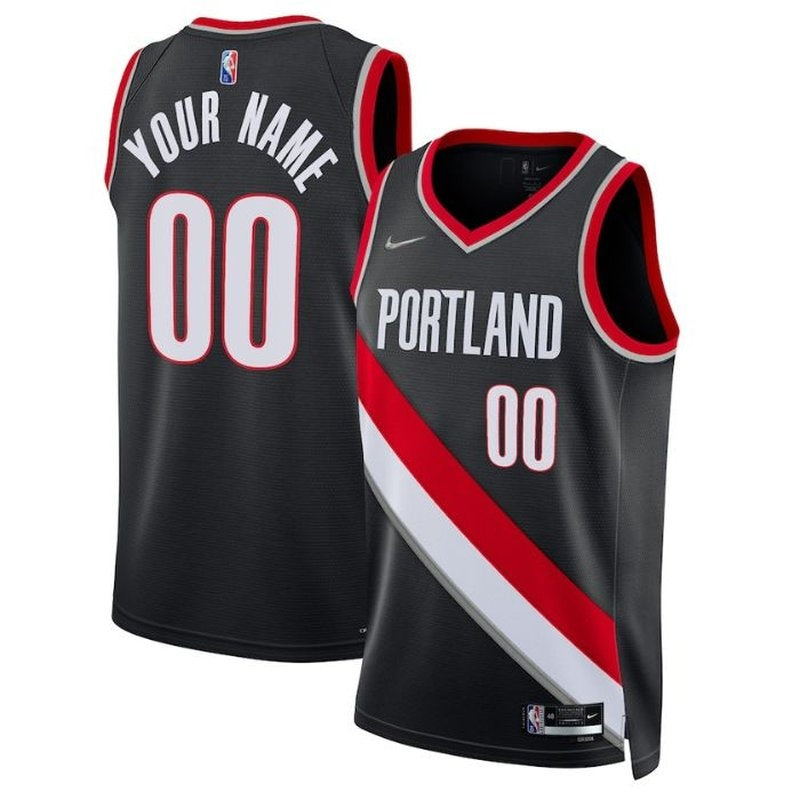 Maglia NBA - Portland Trail Blazers - 2023 Diamante - Edizione Icona - Nero
