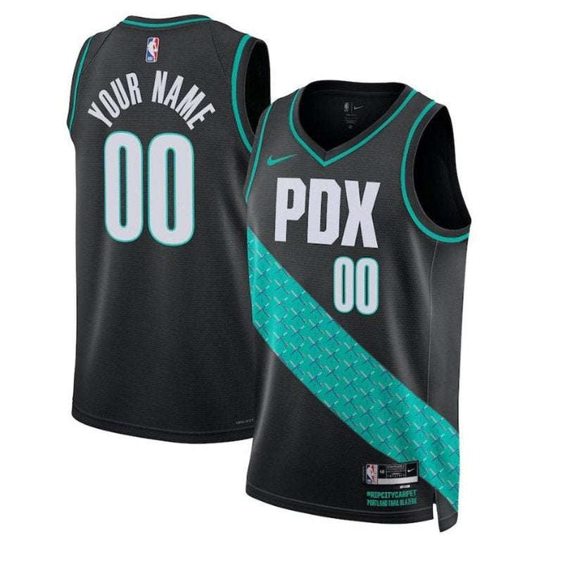 Maglia NBA - Portland Trail Blazers - 2023 - Edizione Città - Nero