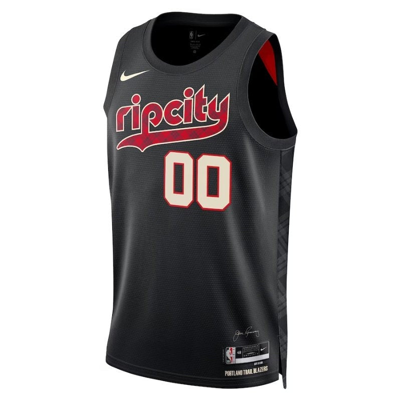 Maglia NBA - Portland Trail Blazers - 23/24 - Nero - Edizione Città