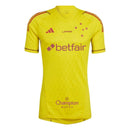Maglia Cruzeiro 24/25 Portiere - Giallo - Tutte le Sponsorizzazioni - Versione Tifoso