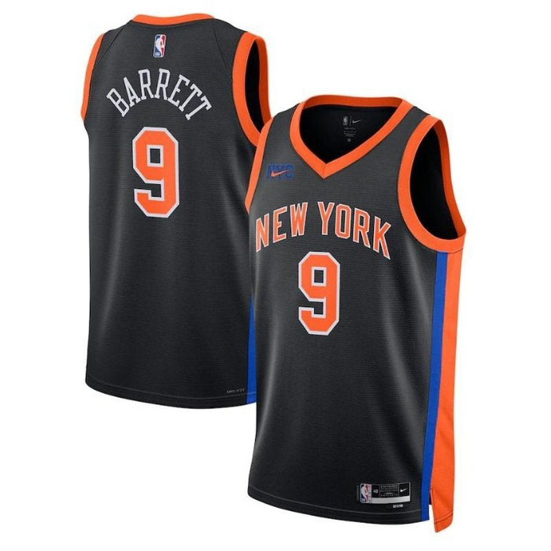Maglia NBA RJ Barrett - New York Knicks - 2023 - Edizione Città - Nero