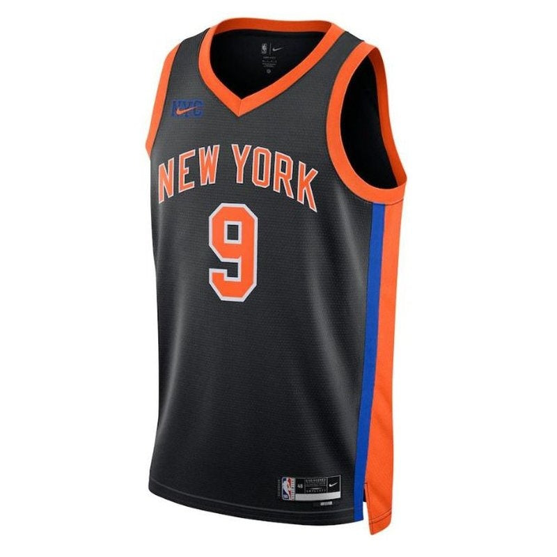Maglia NBA RJ Barrett - New York Knicks - 2023 - Edizione Città - Nero