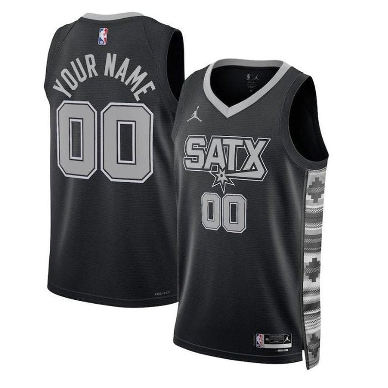 Maglia NBA - San Antonio Spurs - 2023 - Edizione di Impatto - Nero