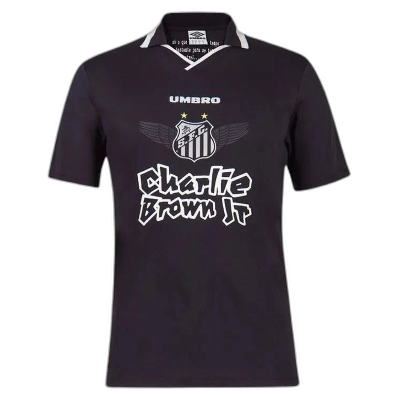 Maglia Santos Charlie Brown JR Nero - Versione Tifoso