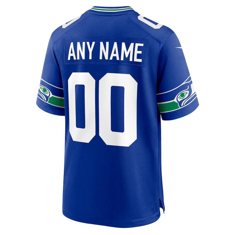 Maglia NFL Seattle Seahawks - Retrò Edizione Classica - Edizione Personalizzata