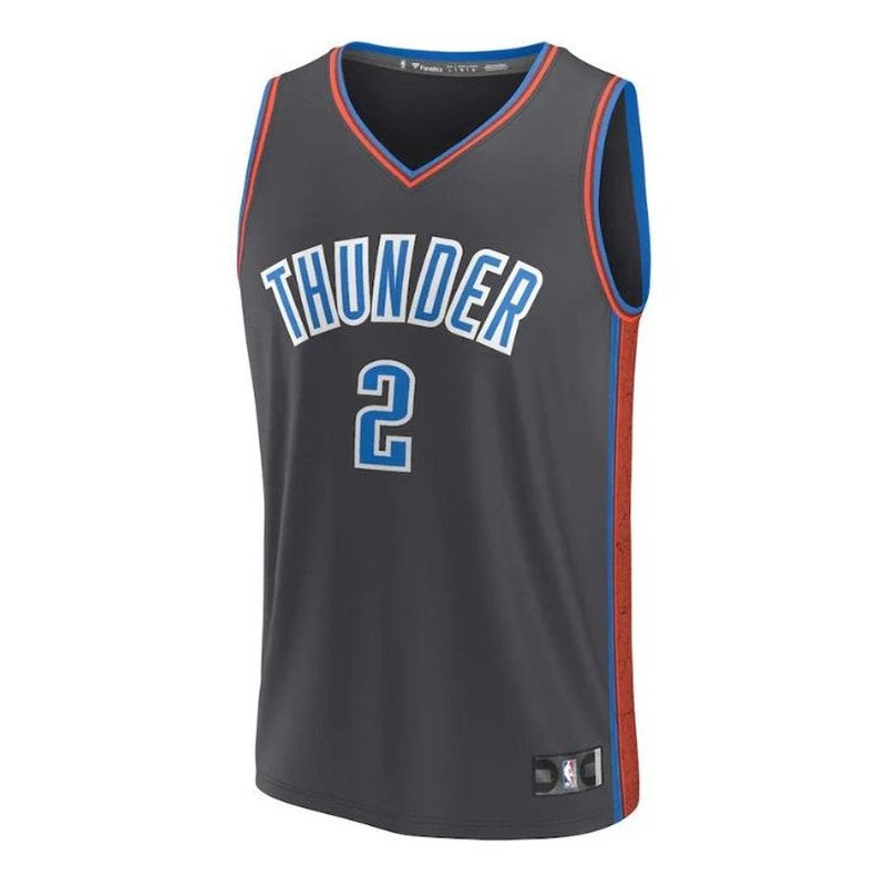 Maglia NBA Shai Gilgeous-Alexander - Oklahoma City Thunder - 2023 Fastbreak - Edizione Città - Anthracite