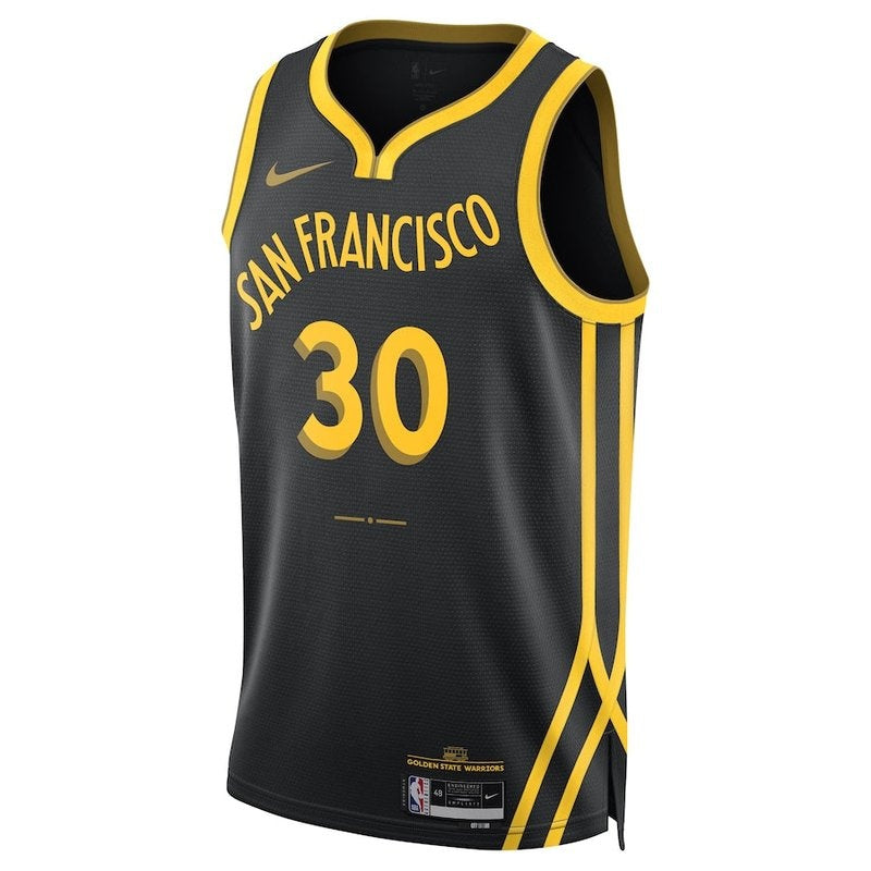 Maglia NBA Stephen Curry - Golden State Warriors - 23/24 - Nero - Edizione Città