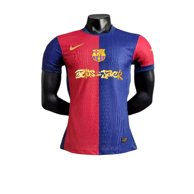 Camisa Barcelona I Travis Scott 2024/25 Jogador