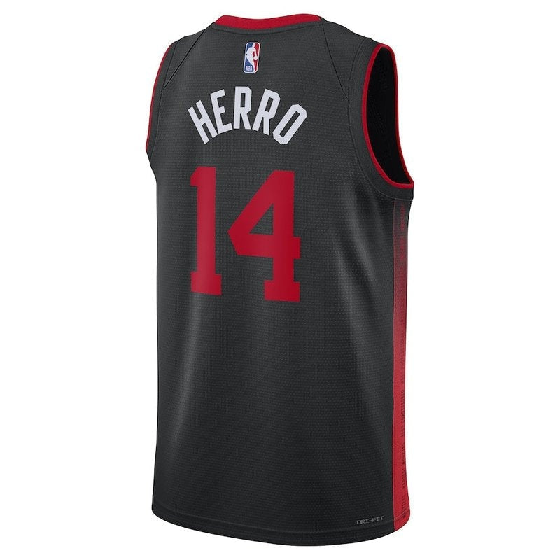 Maglia NBA Tyler Herro - Miami Heat - 23/24 - Nero - Edizione Città