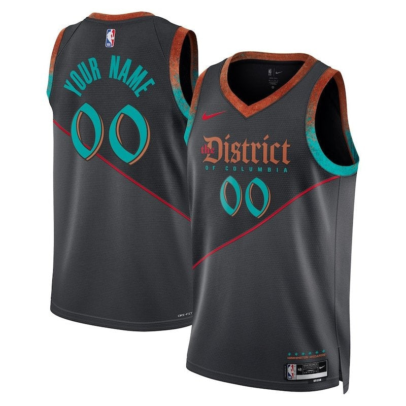 Maglia NBA - Washington Wizards - 23/24 - Nero - Edizione Città