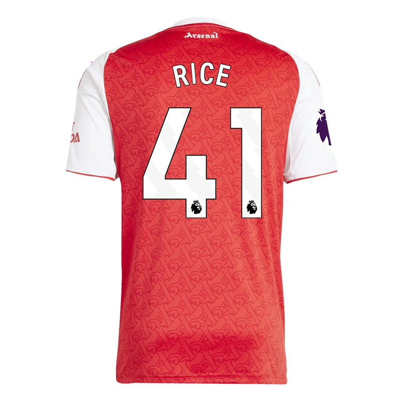 Maglia Declan Rice - Arsenal 25/26 I Home - Versione Tifoso